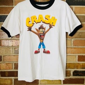 Crash Bandicoot PlayStation Ringer Tee sz M